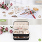 Small Travel Jewelry Box with Double Zipper