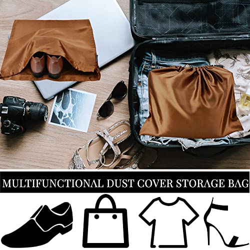 6 Pack Dust Bags for Handbags Silk Dust Cover Bag for Handbags Purses Shoes Boots (6 Count)