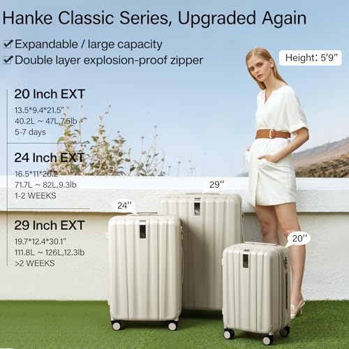 Expandable Hard Shell Luggage Sets (2 Count)
