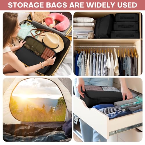 8 PCS Compression Packing Cubes for Travel Women