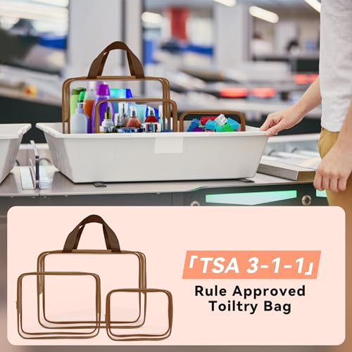 10 PCS Clear Travel Bags for Toiletries