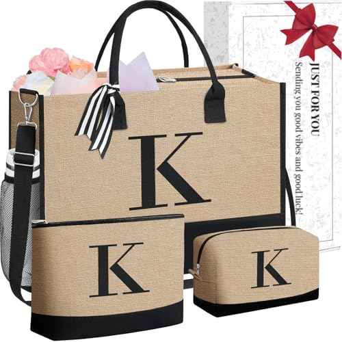 Initial Tote Bag