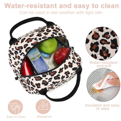 Lunch Bag for Women Men Cute Corduroy Lunch Tote Bags Reusable Insulated Lunch Box Large Capacity Reusable Insulated Cooler for Work Picnic or Travel