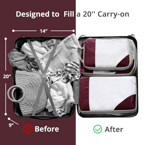 9 Set Compression Packing Cubes for Travel (9 Count)