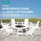 Outdoor Adirondack Chair Set of 6 with Cup Holders (6 Count)