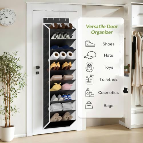 10 Tiers Mesh Over Door Shoe Organizer Storage