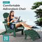 Outdoor Adirondack Chair Set of 2 with Cup Holders (2 Count)