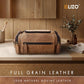 Real Leather Toiletry Bag for Men
