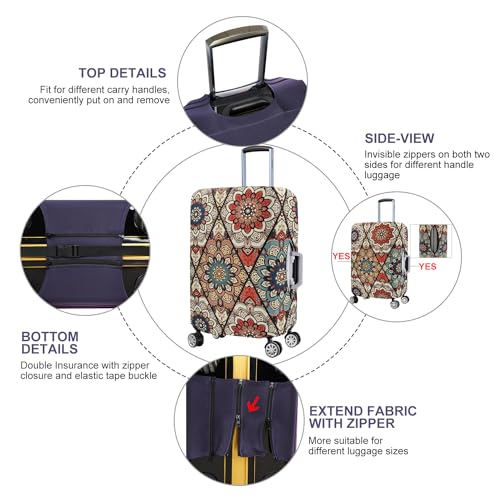 Travel Trolley Case Cover Protector Suitcase Cover 22"