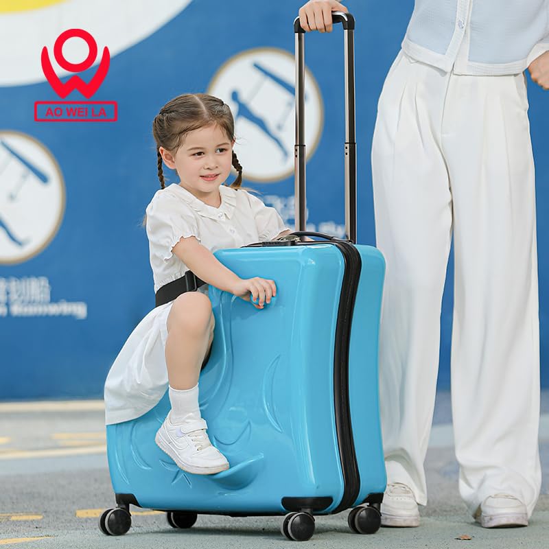 Kids Ride On Suitcase with Wheels