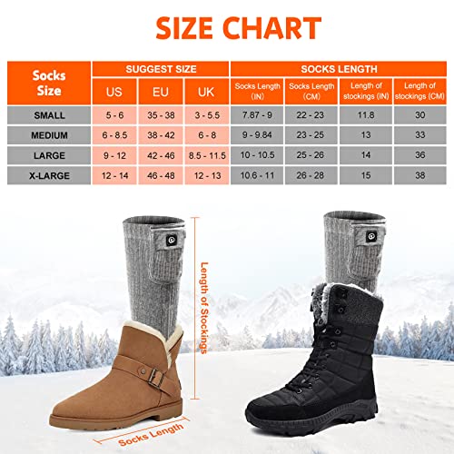Upgraded Rechargeable Electric Heated Socks (24.6918 Ounce)
