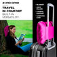 Lightweight Airplane & Travel Blanket with Foot Pockets