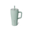 BrüMate Era 20 oz Tumbler with Handle and Straw | 100% Leakproof Insulated Tumbler with Lid and Straw | Made of Stainless Steel | Cup Holder Friendly Base | 20oz (Sage)