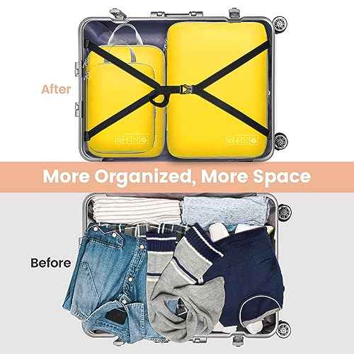 Compression Packing Cubes for Travel (4 Count)