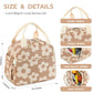 Lunch Bag for Women Men Cute Corduroy Lunch Tote Bags Reusable Insulated Lunch Box Large Capacity Reusable Insulated Cooler for Work Picnic or Travel