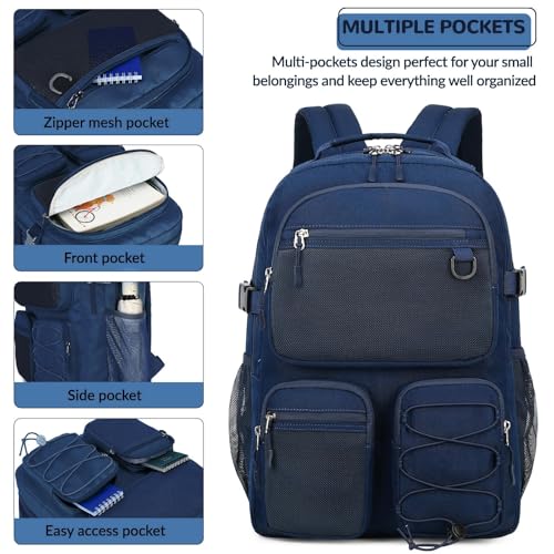 Water Resistant Daypack with Mulitiple Pockets for School Travel Outdoor College