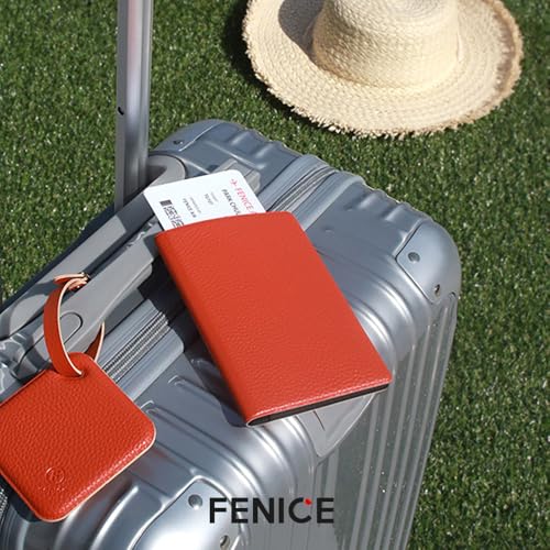 Classic Passport Cover Holder Wallet Case for Travel Essential RFID Blocking Vegan Leather Waterproof