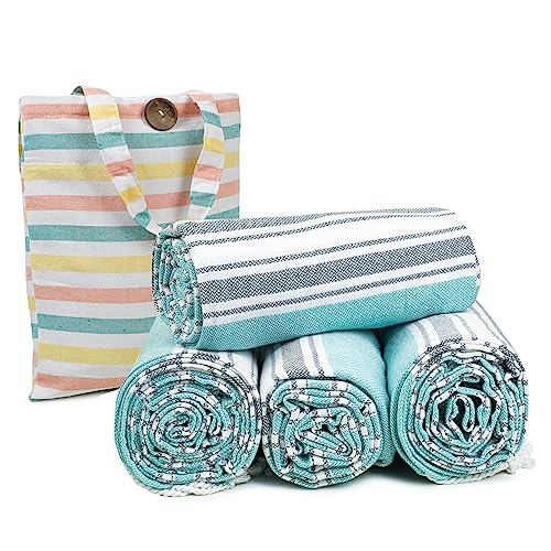 Cotton Turkish Beach Towels (4 Count)