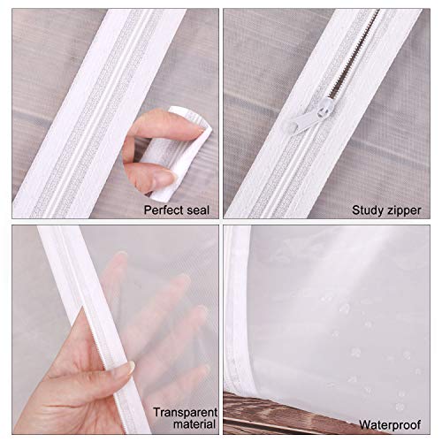 8pcs Clear Garment Bags for Hanging Clothes