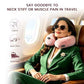 Inflatable Travel Neck Pillow for Airplane to Relieve Neck Pain