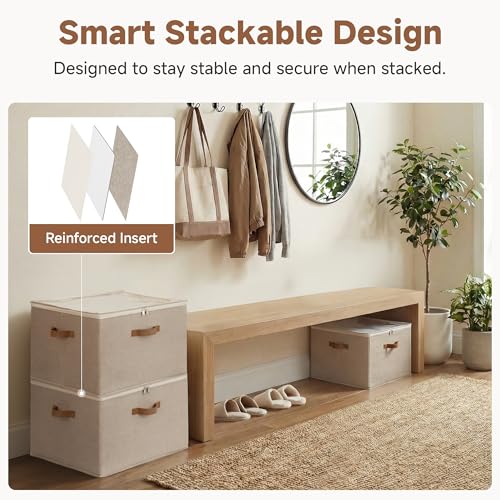 2-Pack 32-Pair Shoe Storage Organizer for Closet, Taupe (2 Count)