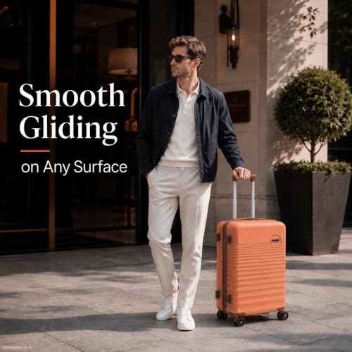Carry On Luggage 22x14x9 Airline Approved Suitcase with Wheels