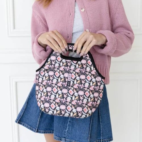LunchTote Zippered Bag Insulated Neoprene Caddy (Spellbound / Large 4.5 Quart Lunch Tote)