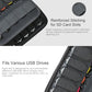 USB Flash Drive Case with 10 USB Drive Slots and 10 Memory Card Slots Storage Organizer Case Holder for Thumb Drives Jump Drives SD Cards with Zipper Bag Blue