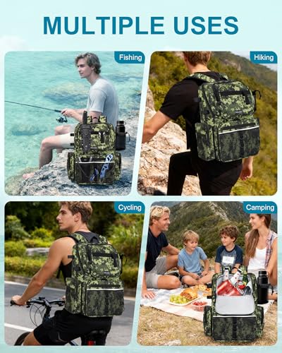 Fishing Backpack with Rod Holders