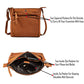 Leather Crossbody Bags for Women Small Genuine Nappa Purse Multi