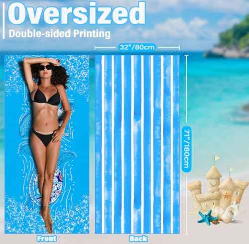 Microfiber Beach Towel (4 Count)