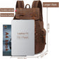 AUGUR High Capacity Canvas Vintage Backpack - for School College Hiking Travel 12-17" Laptop