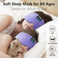 Sleep Headphones Bluetooth Sleep Mask Silk Headband Earphones Bluetooth Eye Mask for Sleeping On Side Blackout Soft Sleep Earphones Music Kids Children Eye Cover Purple