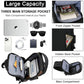 Sling Bag for Men Anti Theft Crossbody Shoulder Bag PU Leather USB Chest Backpack for Daily Use Travel
