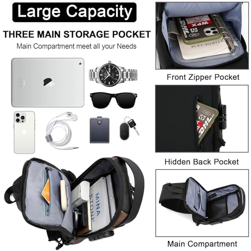 Sling Bag for Men Anti