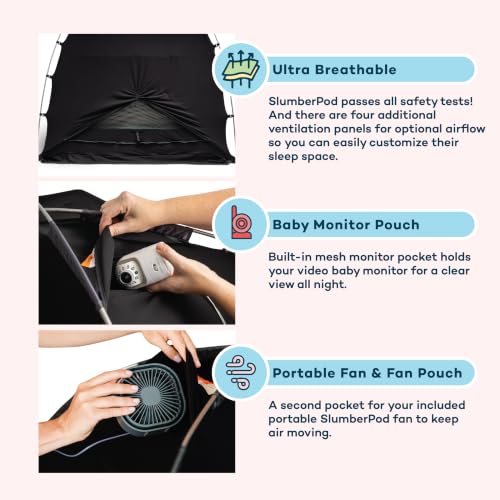 Original Blackout Sleep Tent with Fan for Pack N Play