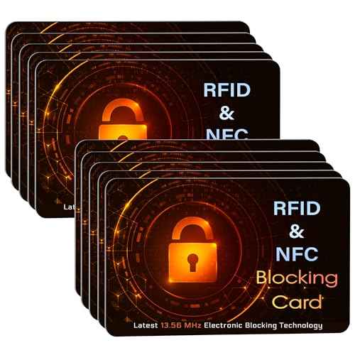 10 Pack RFID Blocking Card for Credit Debit Card (10 Count)
