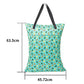 ALVABABY 2 Pack Large Wet Dry Bag Waterproof Hanging Cloth Diaper with Double Zippered Pockets 25x18 inches (2 Count)