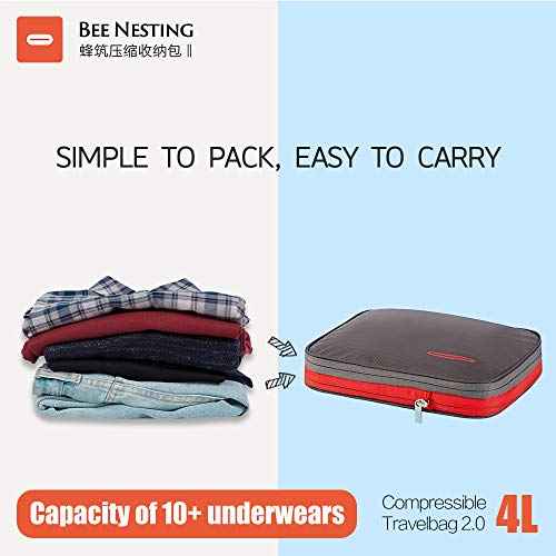 Compression Packing Cube 4L Waterproof Travel Organizer