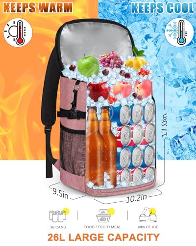 Cooler Backpack Insulated Leak Proof for Women Men Soft Cooler Bag