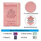 Premium Leather Passport Holder Covers Case