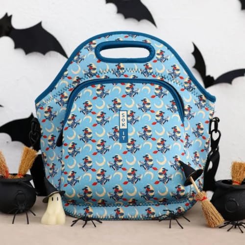 LunchTote Zippered Bag Insulated Neoprene Caddy (Witching Hour / X-Large 6.5 Quart Lunch Tote)