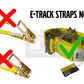 8 Pack Ratchet Strap 2" x 16' E Track Heavy (8 Count)