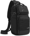 OZUKO Tactical Sling Bag, Black Small Crossbody Backpack for Men, Casual Shoulder Chest Bag for Travel, Work & Everyday Use