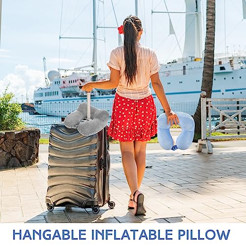 2 Inflatable Neck Pillow Airplane Travel (2 Count)