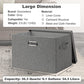 Large 17" 36 Quart Collapsible Stackable Storage Bins with Lids (5 Count)