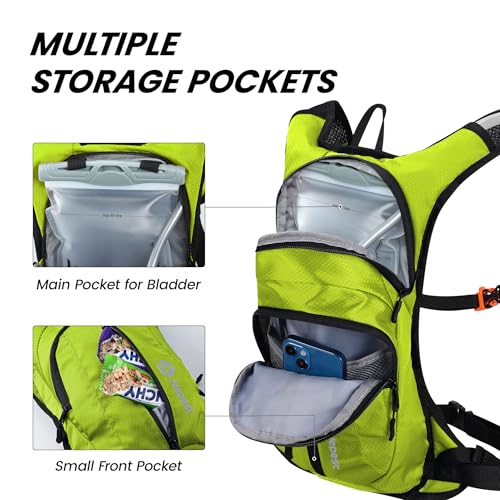 Hydration Pack Backpack with 2L Water Bladder Lightweight