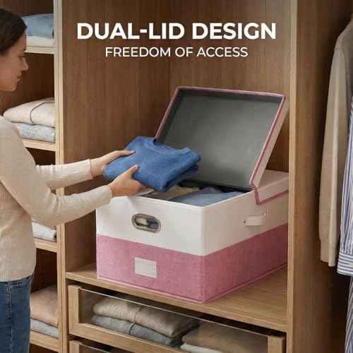 Storage Bins with Lids [3 (3 Count)