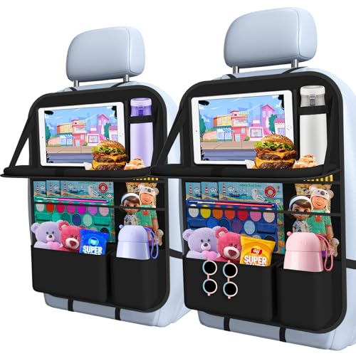 1 Pack Car Backseat Organizer with Tray