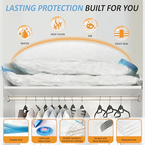 Vacuum Storage Bags with Hand Pump